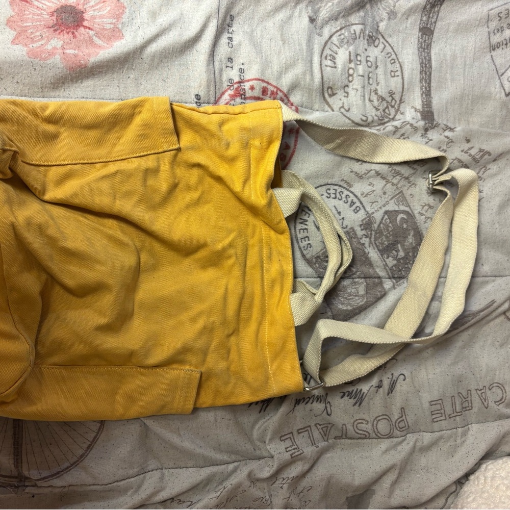 Yellow Canvas Tote Bag